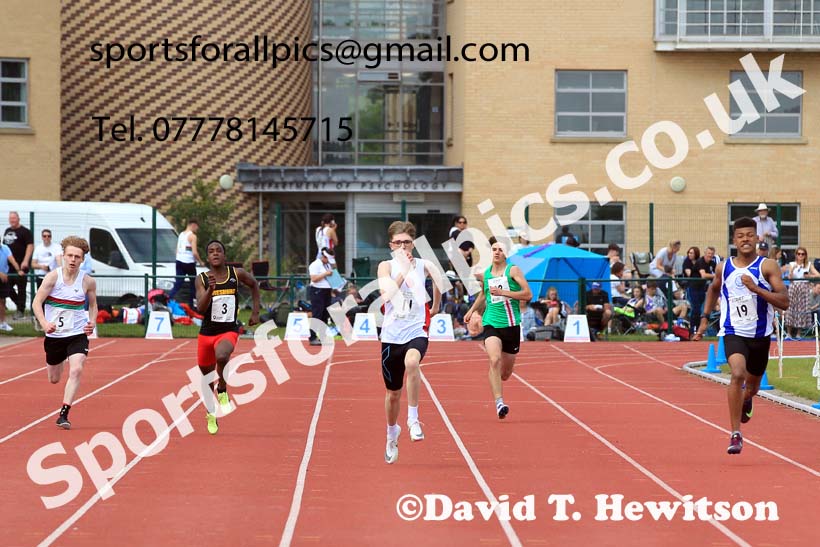 Mens U-17s and Boys U-15s 200 metres, 2022 Northern Inter Counties U17s and U15s Track and Field, York, Thursday, June 2nd. Photo: David T. Hewitson/Sports for All Pics